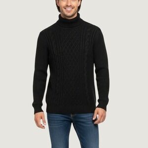 Sugar Cable‎ Knit Turtleneck Sweater
